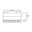 CORP LED PT SINA MAGNET 6W 370lm 24gr. 4000K NEGRU