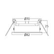 CARCASA ALB ROTUND GU5.3 MITTO-AR