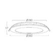 SPOT LED ROTUND ST 24W 1850LM 6500K F:300MM BRAYTR