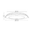 SPOT LED ROTUND ST 6W 350LM 4000K F:120MM 