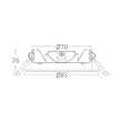 SPOT LED ROTUND ST 4W 280LM DIM 3in1 F:85MM NEGRU IP40 