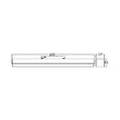 CORP LINEER LED PT SINA MAGN. 18W 1850lm 3000K NEGRU