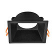 CARCASA NEGRU PATRAT PT GU10 TETRA-CF