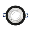 CARCASA NEGRU ROTUND GU5.3 SPOTTI-S