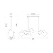 PENDUL LINIAR D001S-3H-3xE27-WDN 