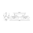 PENDUL LINIAR D001C-4H-4xE27-WDN 