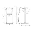 LAMPA PT MASA D001T-1H-1xE27-WDN 