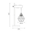 LAMPA PT MASA D002T-1H-1xE27-WDN 