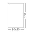 CORP MODEL GAMA-8011 PATRAT 1XGU10 NEGRU