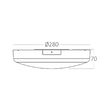 APLICA LED CU SENZOR CU KIT EMERGENTA 20W 3in1 GRANDE IP54