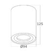 CORP GAMA SR ROTUND 1XGU10 NEGRU