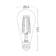 BEC LED DECORATIV FILAMENT 6W DIM ST64 2200K E27 540LM