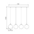 PENDUL LINIAR S003S-4H-4xG9-SMK STICLA 