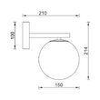 LAMPA DE PERETE S013W-1W-1xG9-OPAL STICLA 