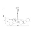 PENDUL S012R-6H-6xG9-STICLA 