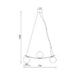 PENDUL S013R-3H-3xG9-OPAL STICLA 