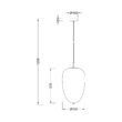 PENDUL S011R-1H-1xE14 OPAL STICLA CONIC 