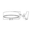 PLAFONIERA LED 12W 840lm, 3000K IP65 WALLS-D