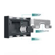 CORP LED PT, 6W 3in1 VECTOR-B-WL GRI IP65