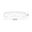 PLAFONIERA LED 24W 3in1 IP20 JADE SRC