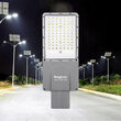 LAMPA STRADALA CU LED ST02, SOLAR+SENZOR+TELECOMND, DIM, P:200W, C:100W, 6500K IP65