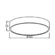 PLAFONIERA LED 36W 3000/4000/6500K LEMN BLADE RND
