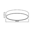 PLAFONIERA LED 36W 3000/4000/6500K NEGR BLADE RND