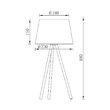 LAMPADAR MIC F002T-1H-1xE27-ALB 