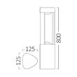 PITIC LED 7W 600LM 3000K IP54 DALLAS 800,BR PLUS