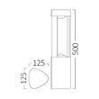 PITIC LED 7W 600LM 3000K IP54 DALLAS 500,BR PLUS