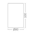CORP ROTUND 1XGU10 ALB REFLECTOR ALB GAMA-SRL