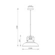 PENDUL P002R-1H-1xE27-NEGRU 
