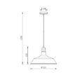PENDUL P003R-1H-1xE27-NEGRU 