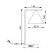LAMPA BUROU P010T-1H-1xE27-AURIU 
