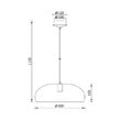 PENDUL P007R-1H-1xE27-NEGRU 