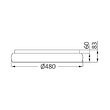PLAFONIERA LED 36W 3IN1 IP20 MLS-SR-RND BELLA ALB