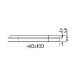 PLAFONIERA LED 36W 3IN1 IP20 SLS-SR-SQR BELLA AURIU