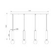 PENDUL G005S-4H-4xE27 AURIU 