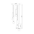 PENDUL G005R-5H-5xE27 NEGRU 