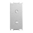 PRIZA SIMPLA MODULAR ALB METALIC 1M