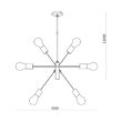 PENDUL G004C-6H-6xE27 NEGRU 