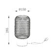 LAMPA DE PERETE W001T-1H-1xE27-WDN 