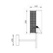 LAMPA DE PERETE W002W-1H-1xE14-NEGRU WIRING 