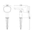 SPOT LED PT GRADINA 12W 2in1+SOLAR IP65 GRI