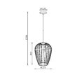 PENDUL W005R-1H-1xE27 NEGRU 