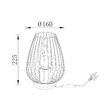 LAMPA DE PERETE W005T-1H-1xE27-NEGRU 