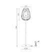 LAMPADAR W005T-1H-1xE27-NEGRU 