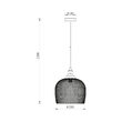 PENDUL W006R-1H-1xE27 NEGRU 