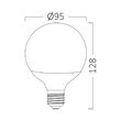 BEC LED 14W G95 1220LM 6500K E27