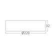 SPOT LED ROTUND PT 18W NEGRU 3in1 